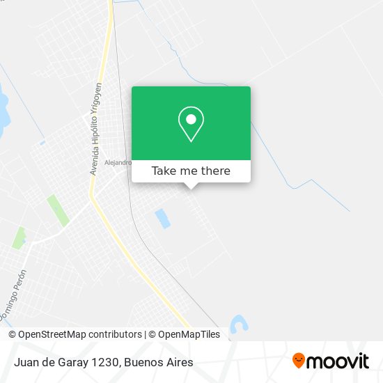Juan de Garay 1230 map