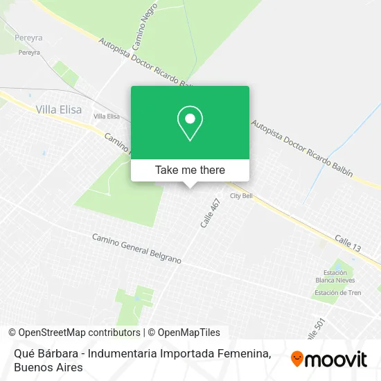Mapa de Qué Bárbara - Indumentaria Importada Femenina