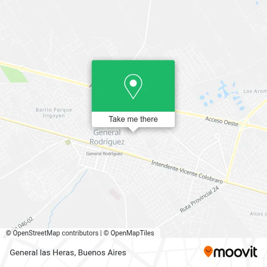 General las Heras map