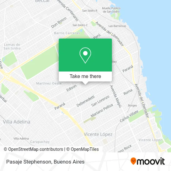 Pasaje Stephenson map