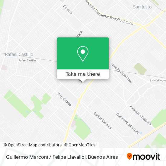 Guillermo Marconi / Felipe Llavallol map
