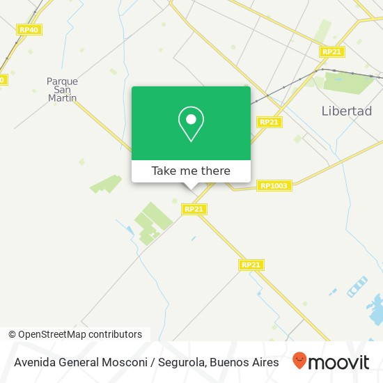 Mapa de Avenida General Mosconi / Segurola