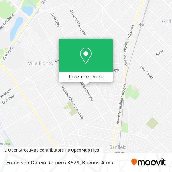 Francisco García Romero 3629 map