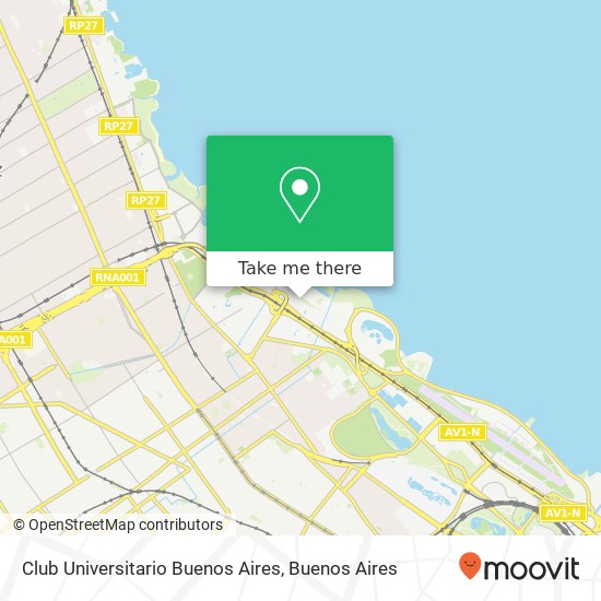 Club Universitario Buenos Aires map