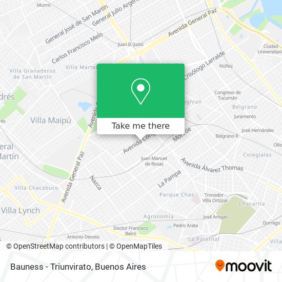 Bauness - Triunvirato map