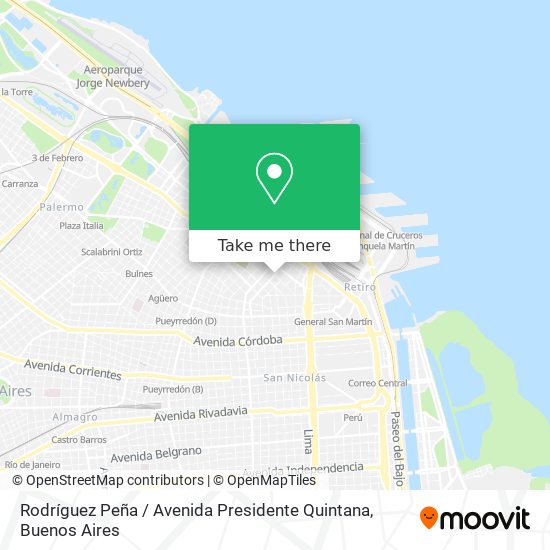 Rodríguez Peña / Avenida Presidente Quintana map