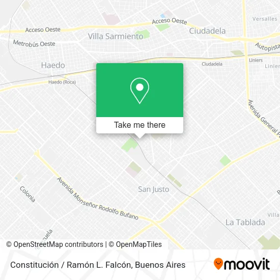 Constitución / Ramón L. Falcón map