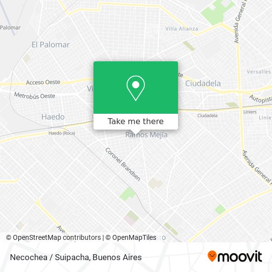 Mapa de Necochea / Suipacha