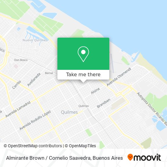 Almirante Brown / Cornelio Saavedra map