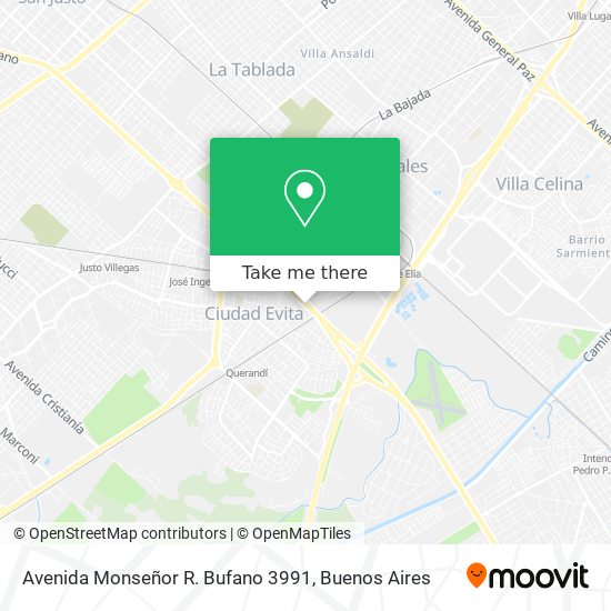 Mapa de Avenida Monseñor R. Bufano 3991