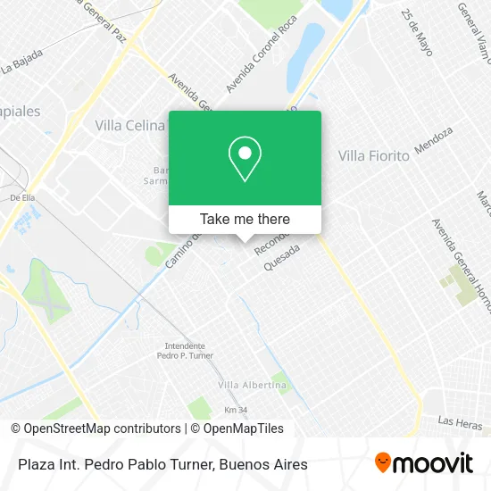 Mapa de Plaza Int. Pedro Pablo Turner
