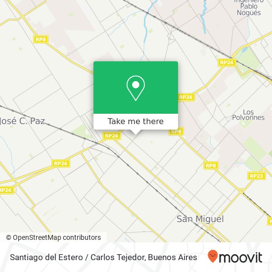 Santiago del Estero / Carlos Tejedor map