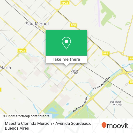 Maestra Clorinda Munzón / Avenida Sourdeaux map