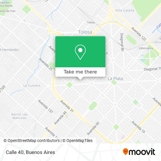 Calle 40 map