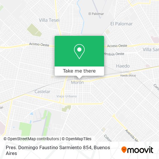 Pres. Domingo Faustino Sarmiento 854 map