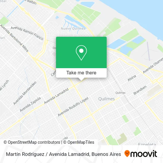Martín Rodríguez / Avenida Lamadrid map