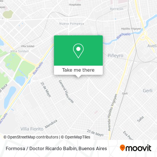 Mapa de Formosa / Doctor Ricardo Balbín