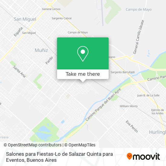 Salones para Fiestas-Lo de Salazar Quinta para Eventos map