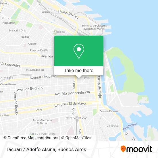 Mapa de Tacuarí / Adolfo Alsina