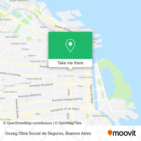 Osseg Obra Social de Seguros map