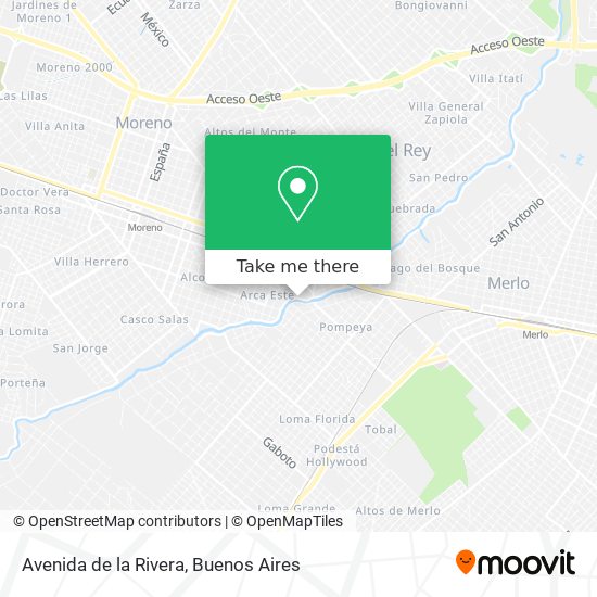 Avenida de la Rivera map