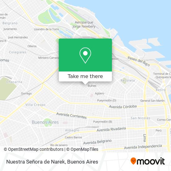 Nuestra Señora de Narek map
