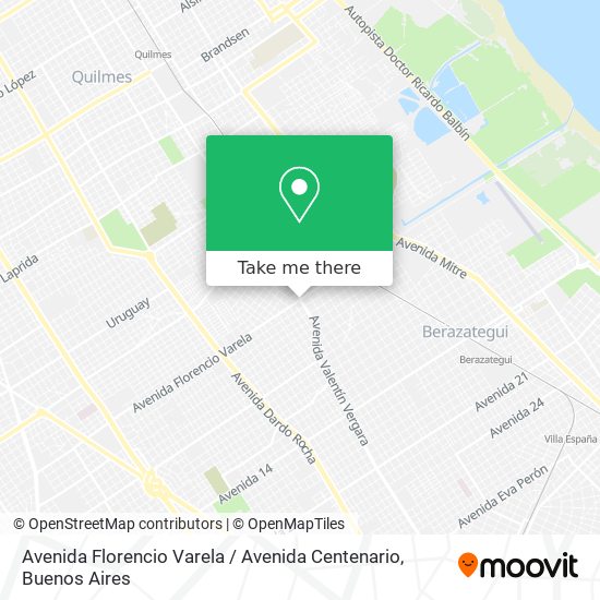 Avenida Florencio Varela / Avenida Centenario map