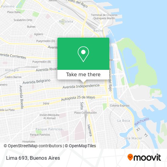 Lima 693 map