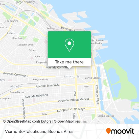 Viamonte-Talcahuano map