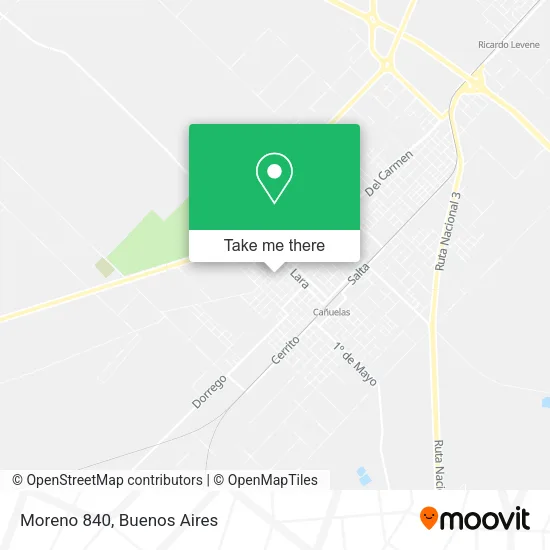 Mapa de Moreno 840