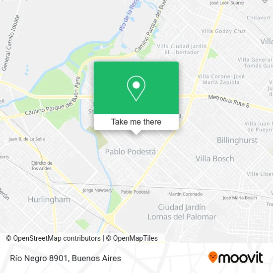 Río Negro 8901 map