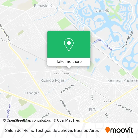 Salón del Reino Testigos de Jehová map