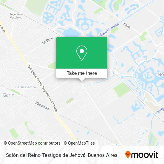 Salón del Reino Testigos de Jehová map
