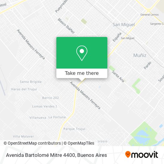 Mapa de Avenida Bartolomé Mitre 4400