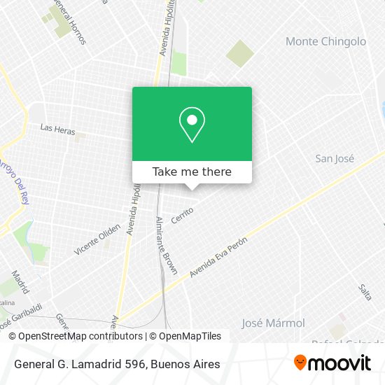 Mapa de General G. Lamadrid 596