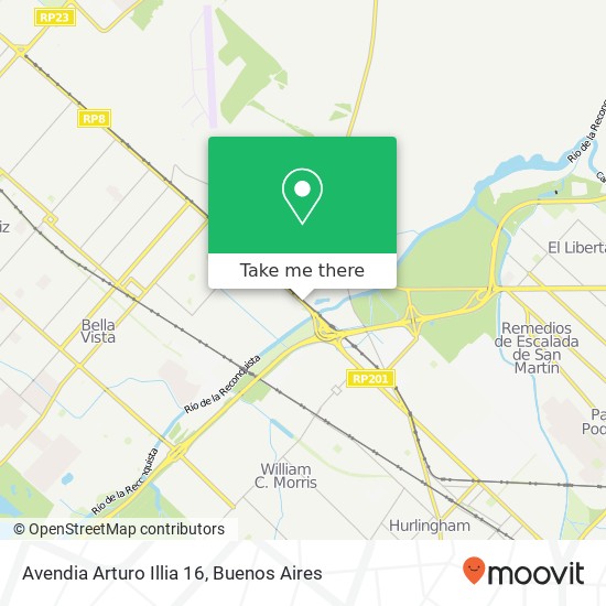 Avendia Arturo Illia 16 map