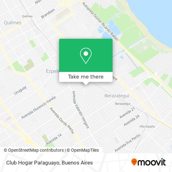 Mapa de Club Hogar Paŕaguayo