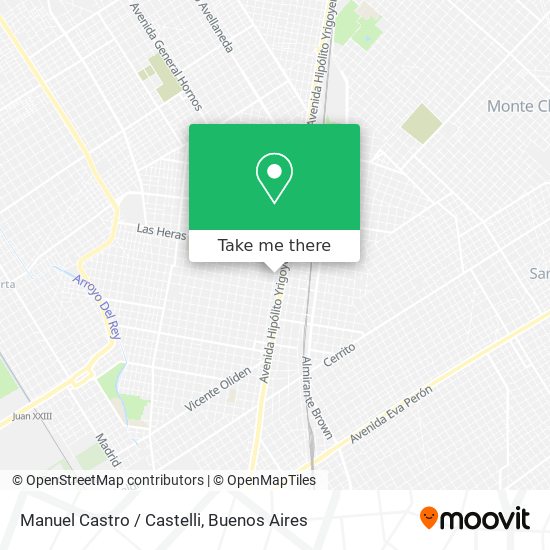 Manuel Castro / Castelli map