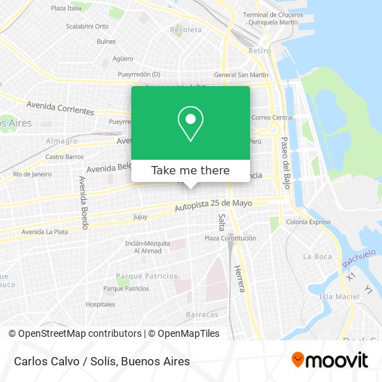 Carlos Calvo / Solís map