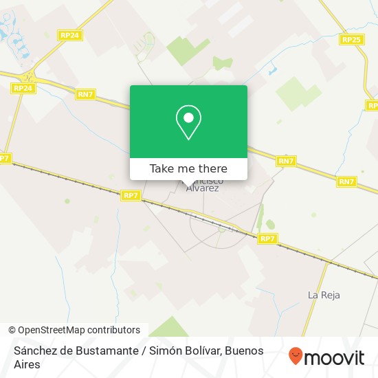 Mapa de Sánchez de Bustamante / Simón Bolívar