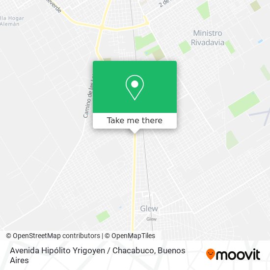 Avenida Hipólito Yrigoyen / Chacabuco map