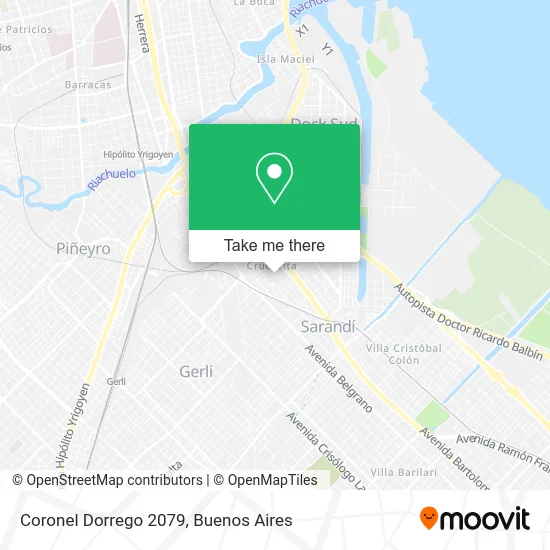 Coronel Dorrego 2079 map