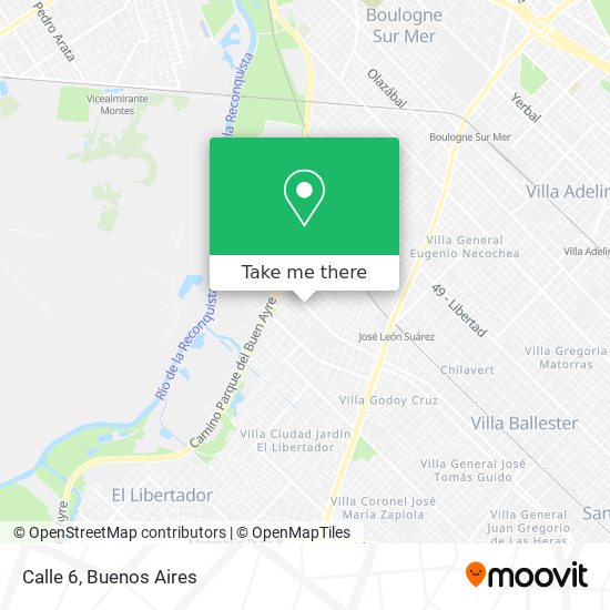 Calle 6 map