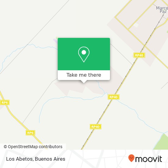 Los Abetos map