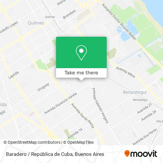Baradero / República de Cuba map