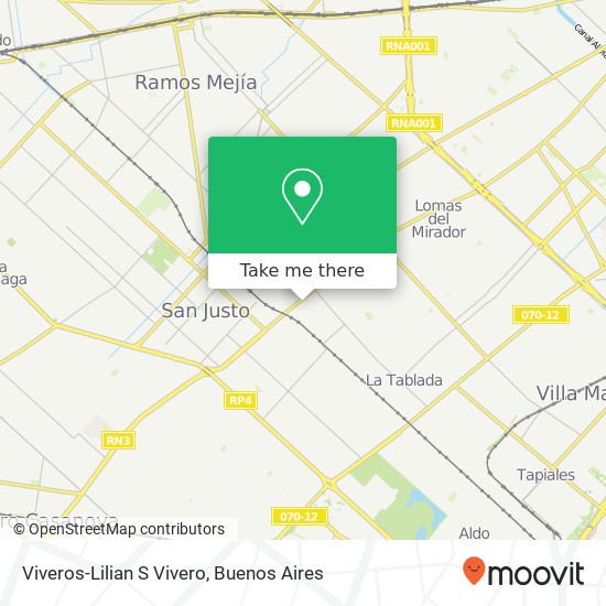 Viveros-Lilian S Vivero map