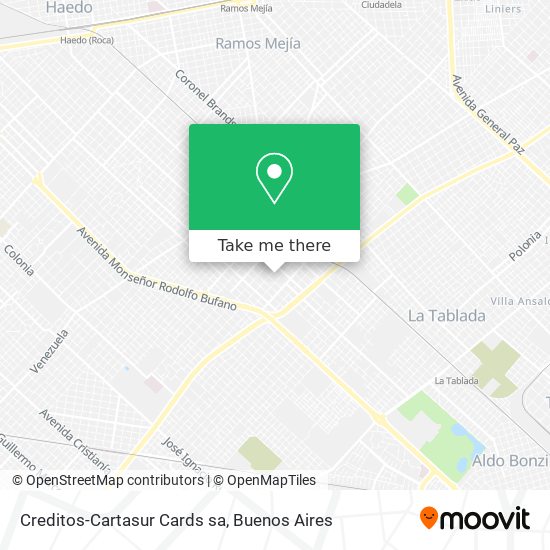 Mapa de Creditos-Cartasur Cards sa