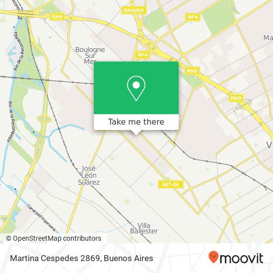 Martina Cespedes 2869 map