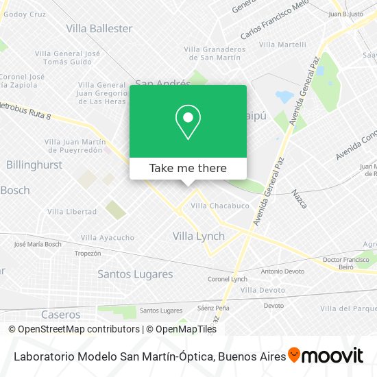 Mapa de Laboratorio Modelo San Martín-Óptica