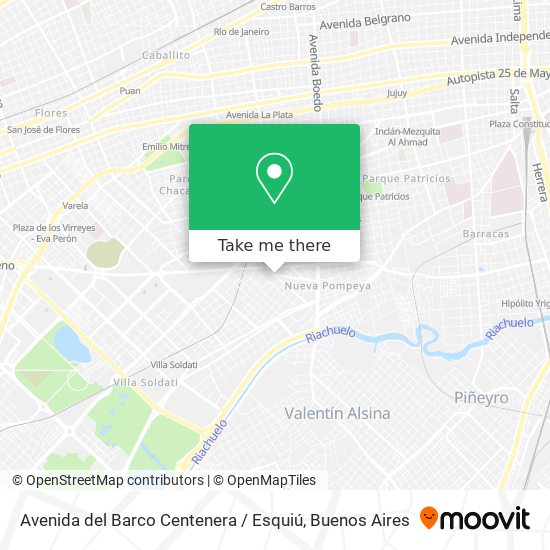 Avenida del Barco Centenera / Esquiú map